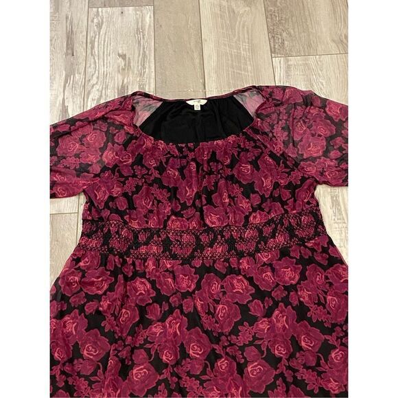 Terra & Sky plus size floral midi dress size 2X - Picture 2 of 12